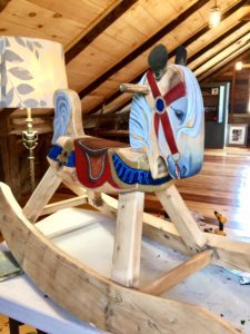 fine art antique rocking horse restoration