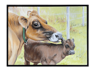 Original Painting -Mom and Son